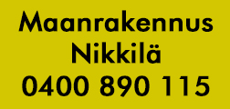 Maanrakennus Nikkilä logo